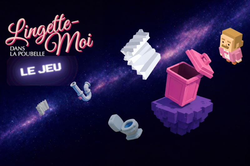 Campagne lingette moi dans les toilettes par CITEO