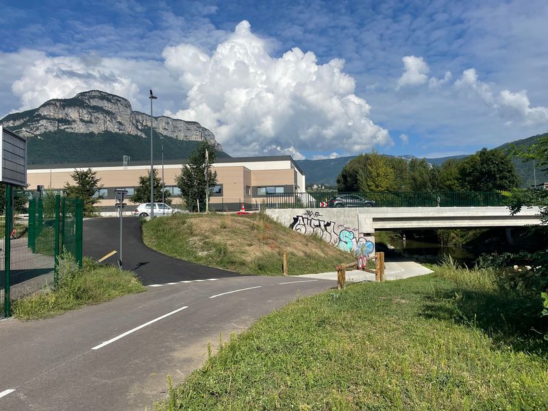 vue du Pont de la Trousse depuis la Piste Bleue n°4 