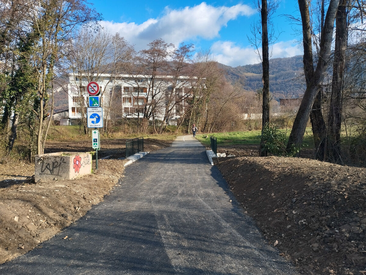 Ponceau du puit d'Ordet après des travaux de renforcement. 