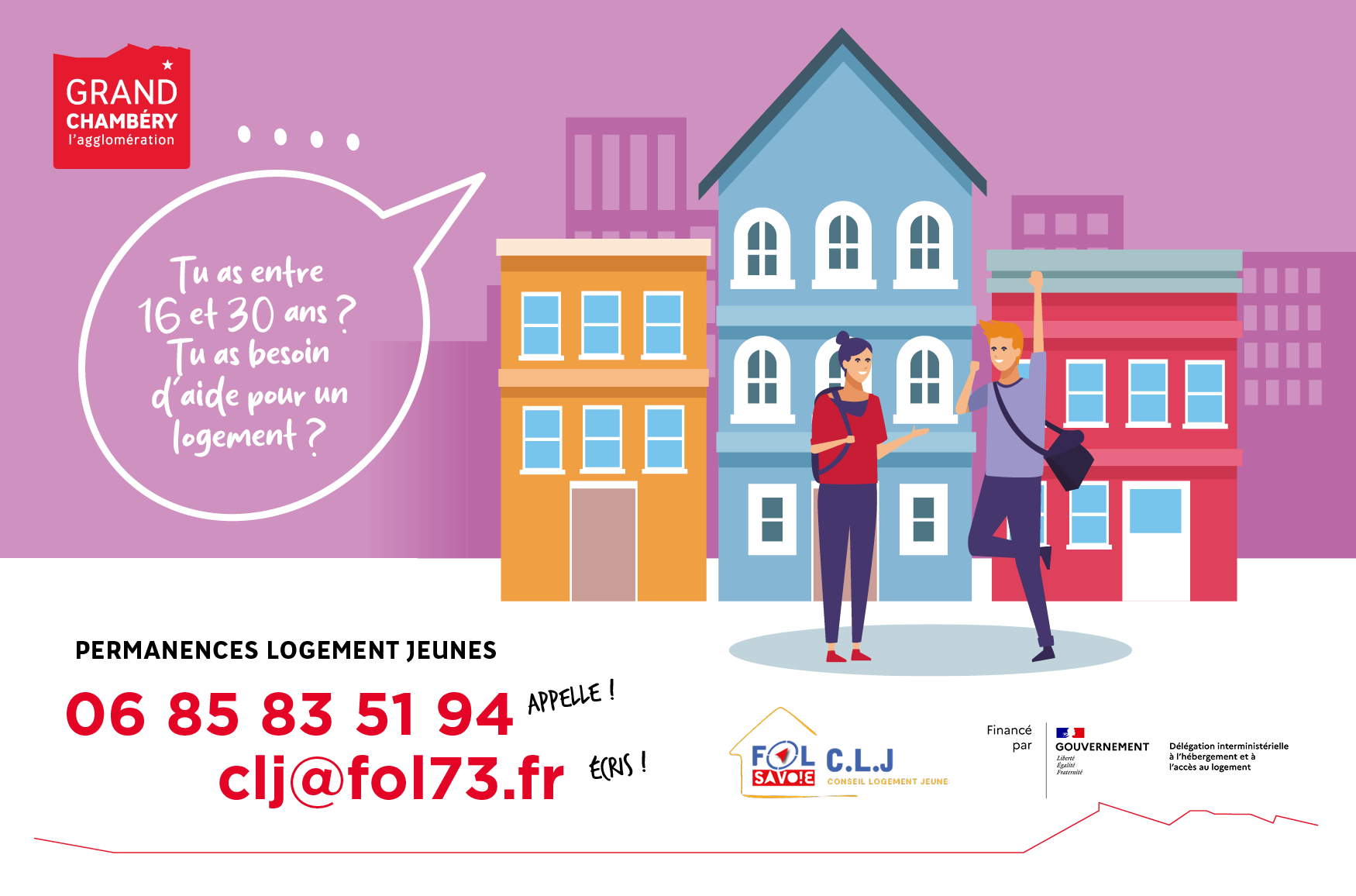 Flyer de présentation des permanences Conseil Logement Jeunes